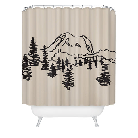 Urban Wild Studio Rainier Shower Curtain
