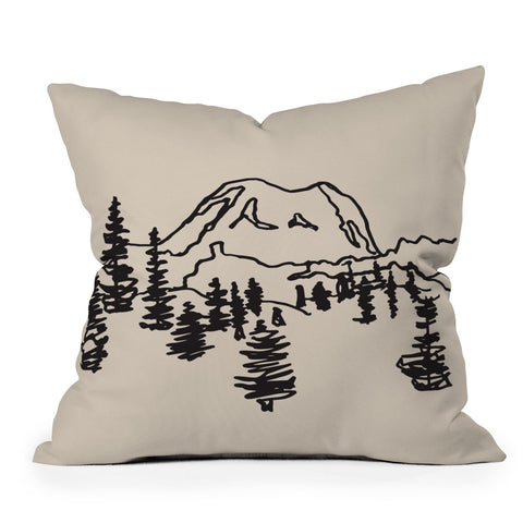 Urban Wild Studio Rainier Throw Pillow