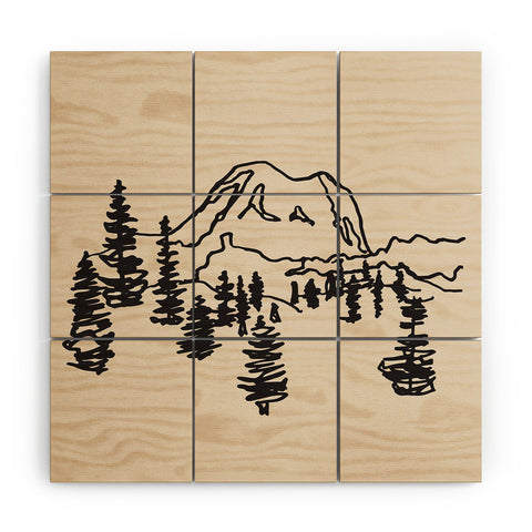 Urban Wild Studio Rainier Wood Wall Mural