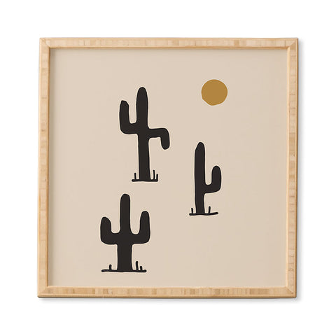 Urban Wild Studio saguaro silent disco Framed Wall Art