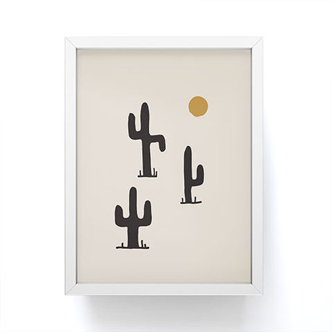 Urban Wild Studio saguaro silent disco Framed Mini Art Print