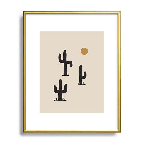 Urban Wild Studio saguaro silent disco Metal Framed Art Print