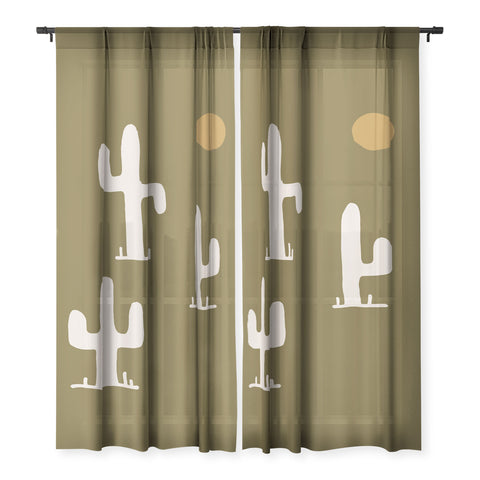 Urban Wild Studio saguaro silent disco olive Sheer Non Repeat
