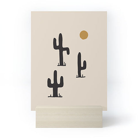 Urban Wild Studio saguaro silent disco Mini Art Print