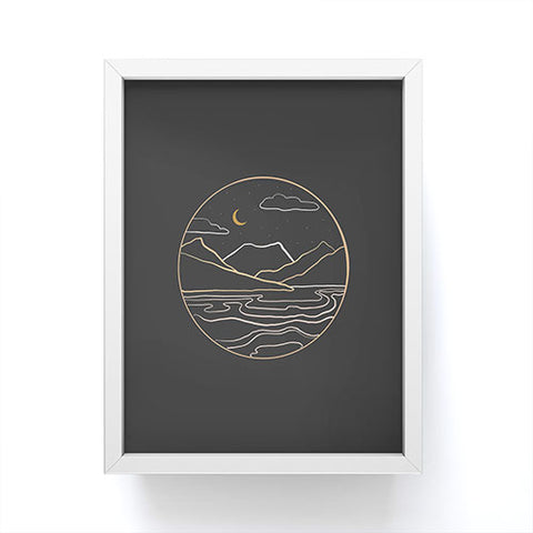 Urban Wild Studio sneak peak at night Framed Mini Art Print