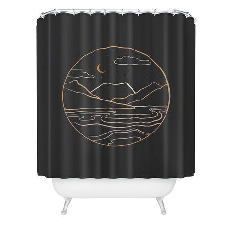 Urban Wild Studio sneak peak at night Shower Curtain