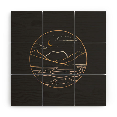 Urban Wild Studio sneak peak at night Wood Wall Mural