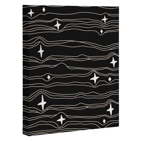 Urban Wild Studio star fabric dark palette Art Canvas