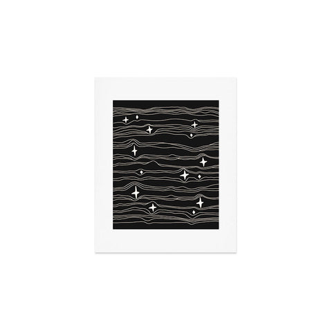 Urban Wild Studio star fabric dark palette Art Print