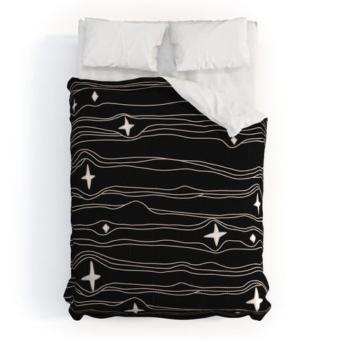 Urban Wild Studio star fabric dark palette Comforter
