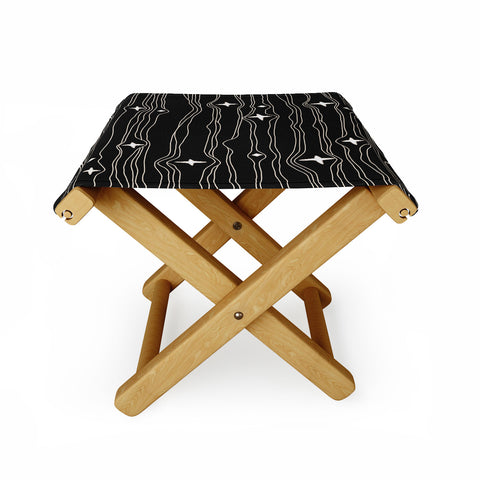 Urban Wild Studio star fabric dark palette Folding Stool