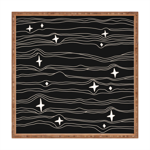 Urban Wild Studio star fabric dark palette Square Tray
