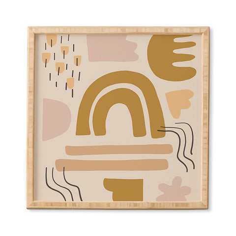 Urban Wild Studio sun pattern Framed Wall Art