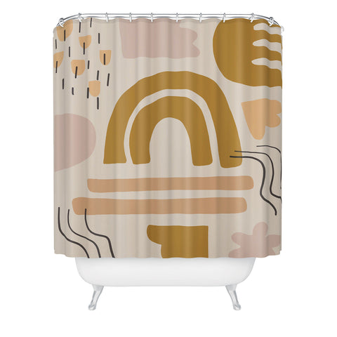 Urban Wild Studio sun pattern Shower Curtain