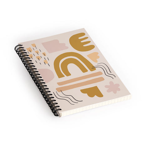 Urban Wild Studio sun pattern Spiral Notebook