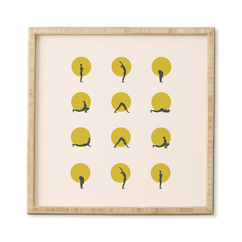 Urban Wild Studio sun salutation I Framed Wall Art