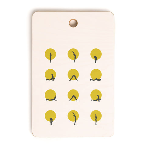 Urban Wild Studio sun salutation I Cutting Board Rectangle