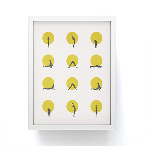 Urban Wild Studio sun salutation I Framed Mini Art Print