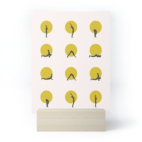 Urban Wild Studio sun salutation I Mini Art Print