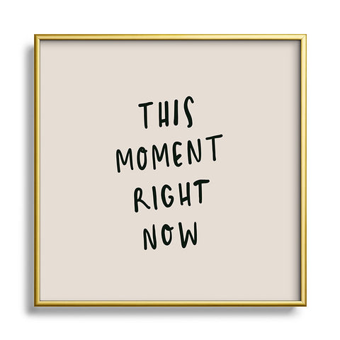 Urban Wild Studio this moment right now Metal Square Framed Art Print