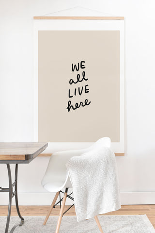 Urban Wild Studio we all live here Art Print And Hanger