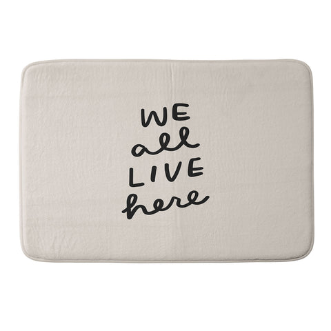 Urban Wild Studio we all live here Memory Foam Bath Mat