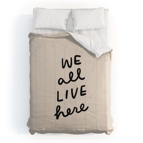 Urban Wild Studio we all live here Comforter