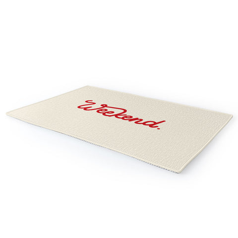 Urban Wild Studio weekend in red Area Rug