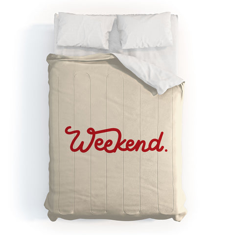 Urban Wild Studio weekend in red Comforter