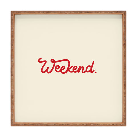 Urban Wild Studio weekend in red Square Tray