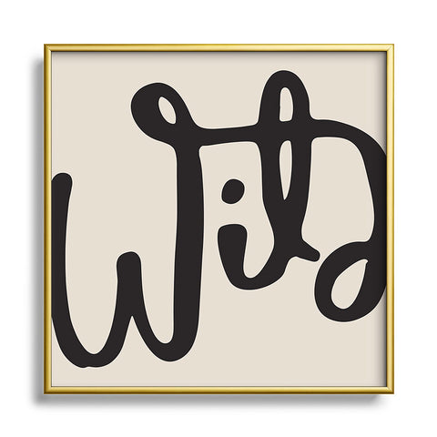 Urban Wild Studio Wild Abstract Metal Square Framed Art Print