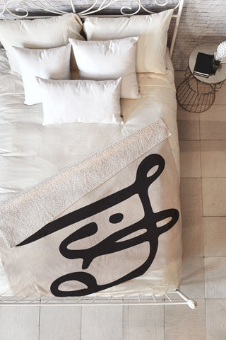 Urban Wild Studio Wild Abstract Fleece Throw Blanket