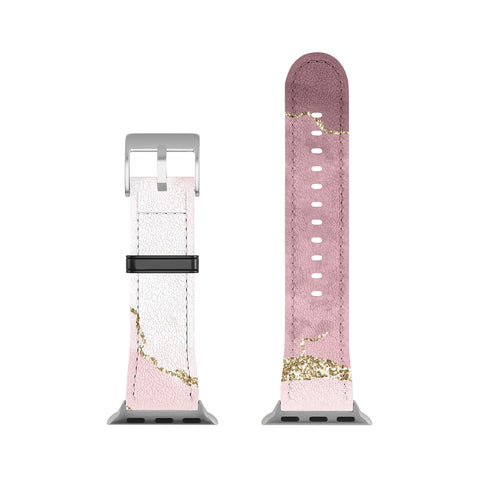 UtArt Blush Marble Art Landscape Apple Watch Band