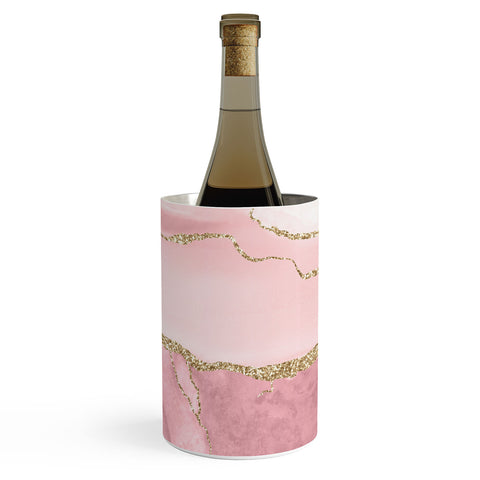 UtArt Blush Marble Art Landscape Wine Chiller
