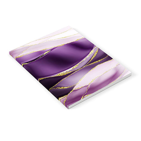 UtArt Day And Night Purple Marble Landscape Notebook