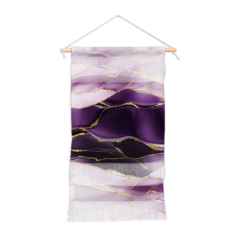 UtArt Day And Night Purple Marble Landscape Wall Hanging Portrait
