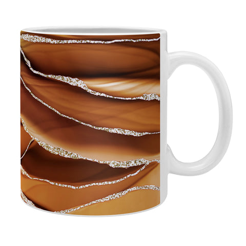 UtArt Desert Hot Copper Marble Landscapes Coffee Mug