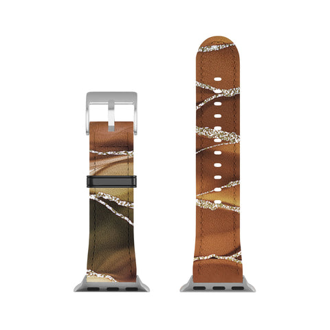 UtArt Desert Hot Copper Marble Landscapes Apple Watch Band