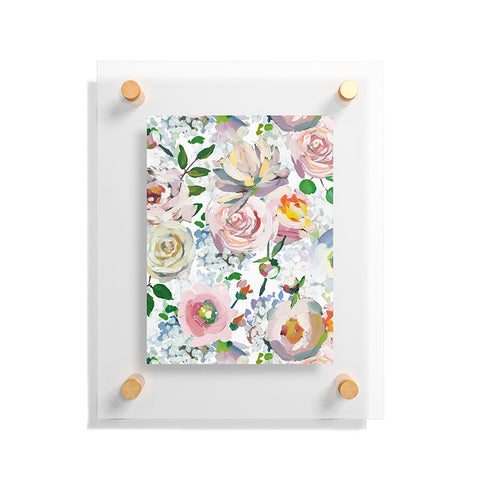 UtArt Hand Drawn Vintage Spring Claude Monet Botanical Flower Garden Floating Acrylic Print