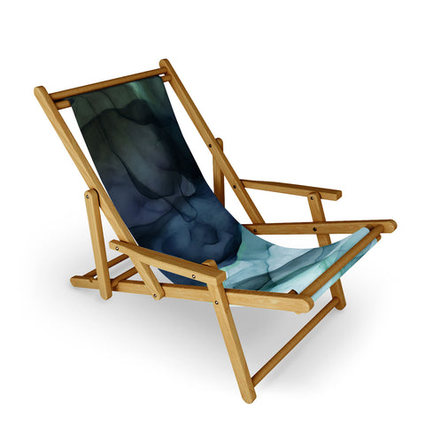 UtArt Night Blue Flowing Art Sling Chair