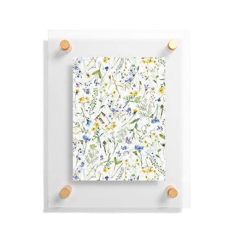 UtArt Scandinavian Midsummer Blue Floating Acrylic Print