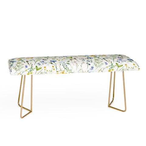 UtArt Scandinavian Midsummer Blue Bench