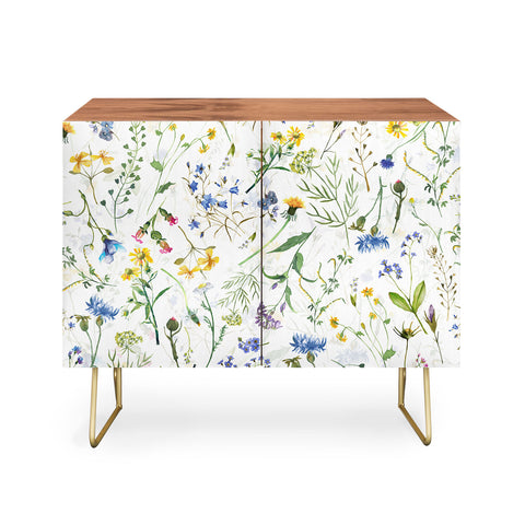 UtArt Scandinavian Midsummer Blue Credenza