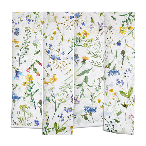 UtArt Scandinavian Midsummer Blue Wall Mural