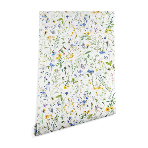 UtArt Scandinavian Midsummer Blue Wallpaper