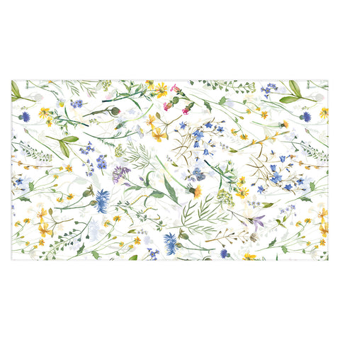 UtArt Scandinavian Midsummer Blue Tablecloth