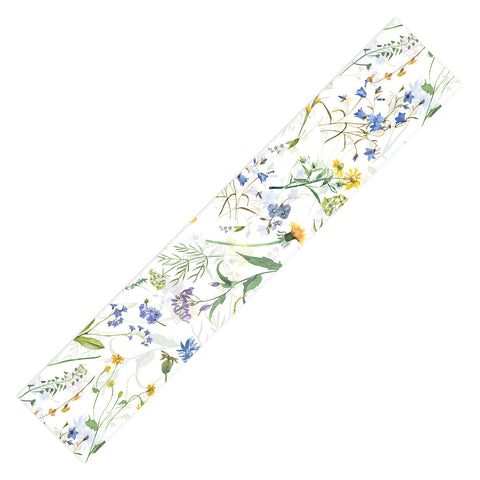 UtArt Scandinavian Midsummer Blue Table Runner