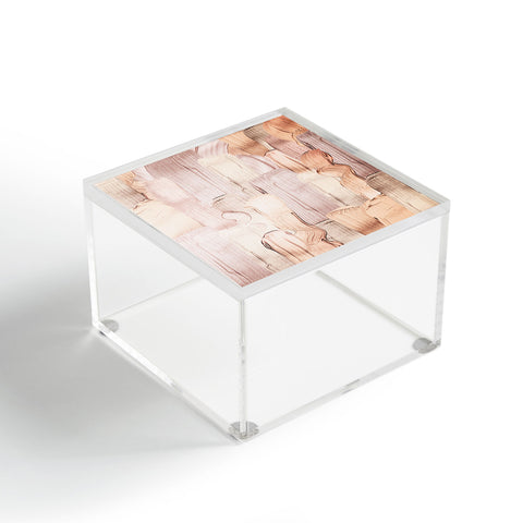 UtArt Shiny Metal Copper Hand Drawn Acrylic Box