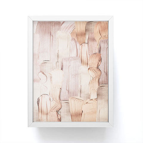 UtArt Shiny Metal Copper Hand Drawn Framed Mini Art Print