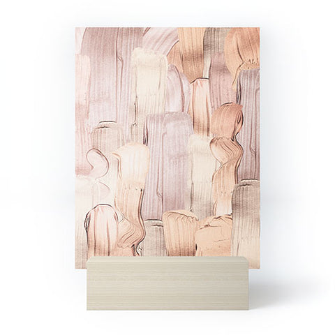 UtArt Shiny Metal Copper Hand Drawn Mini Art Print